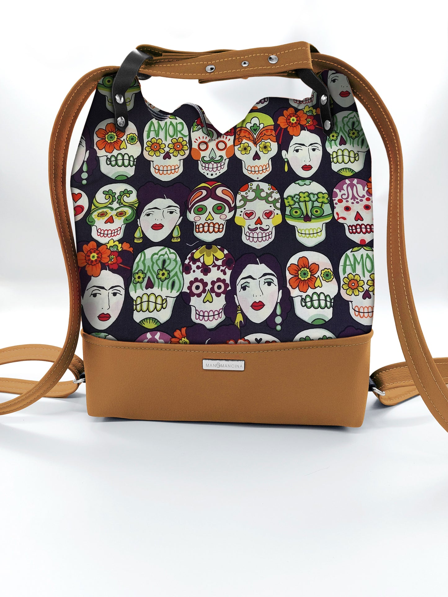 BORSA/ZAINO "BETTA" 2 IN 1 - CUOIO / Frida