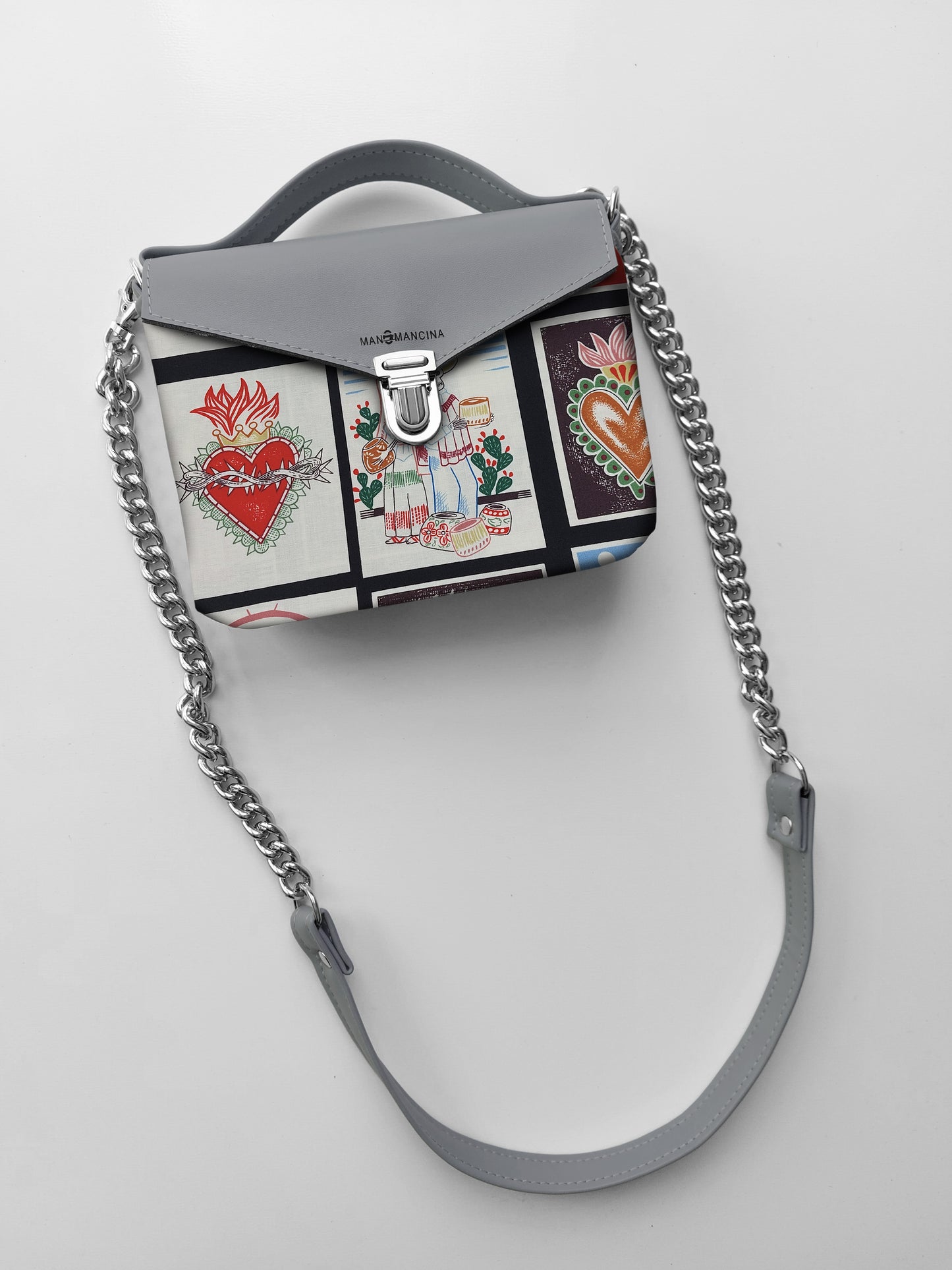 BORSETTA grigio/ex voto nero