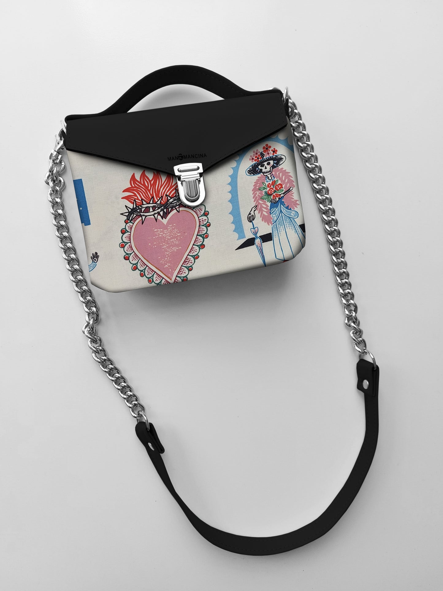 BORSETTA nero/ex voto beige