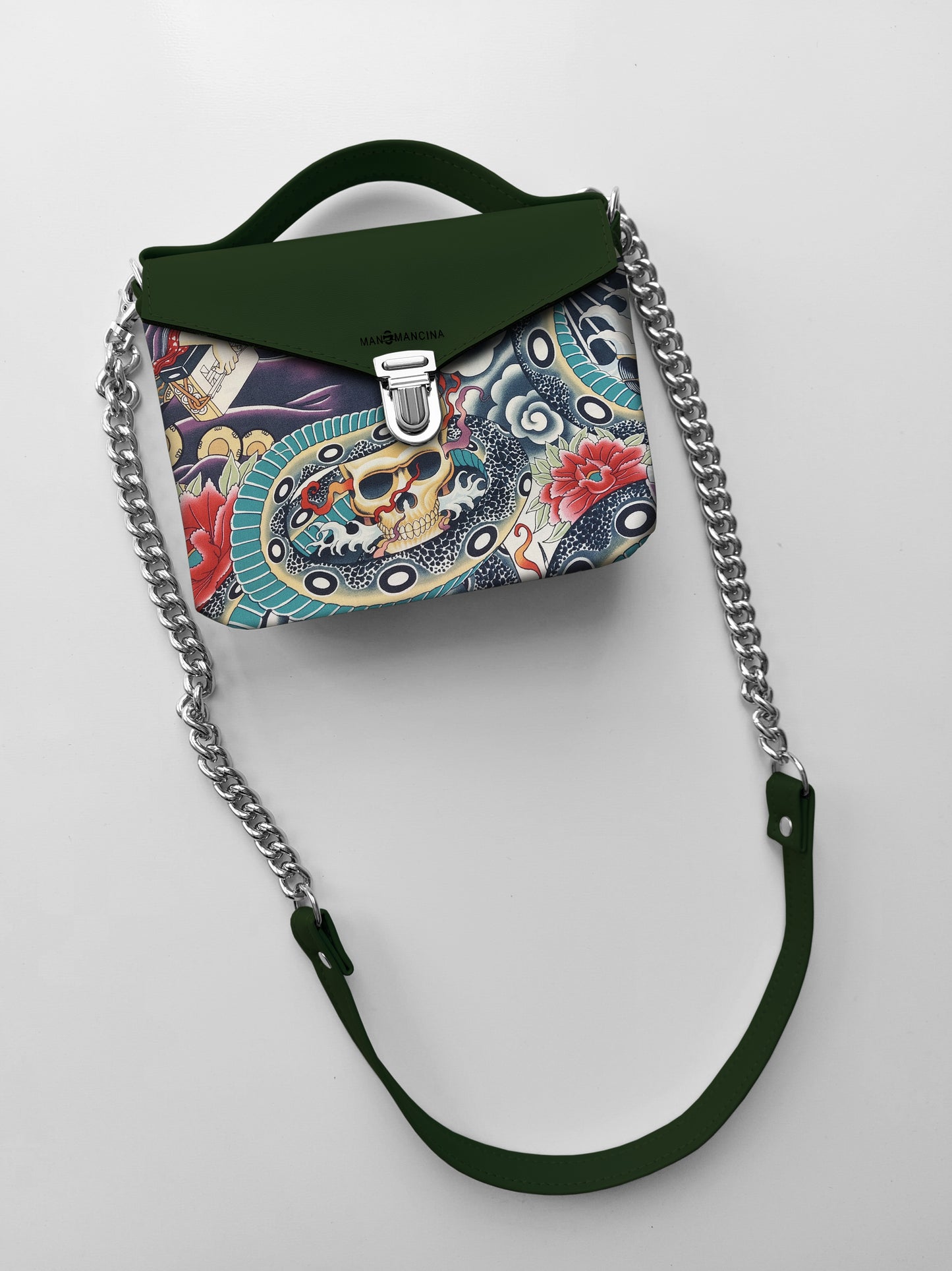 BORSETTA verde/japan multicolor