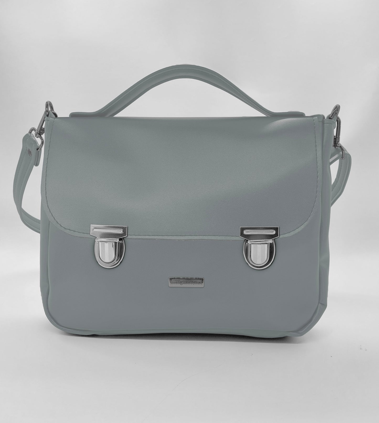 "DOTTY" VEGAN maxi SIMILPELLE grigio