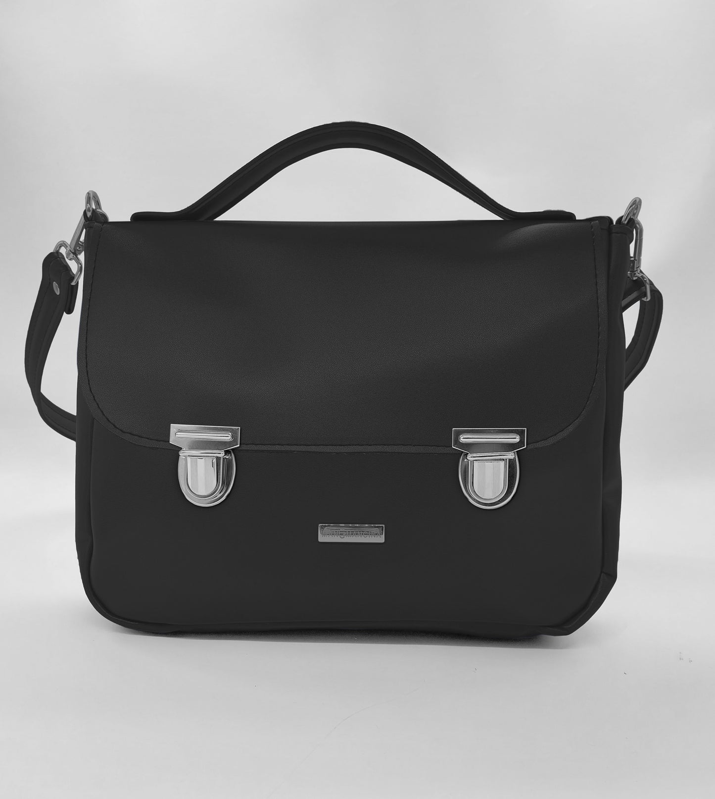 "DOTTY" VEGAN maxi SIMILPELLE nero