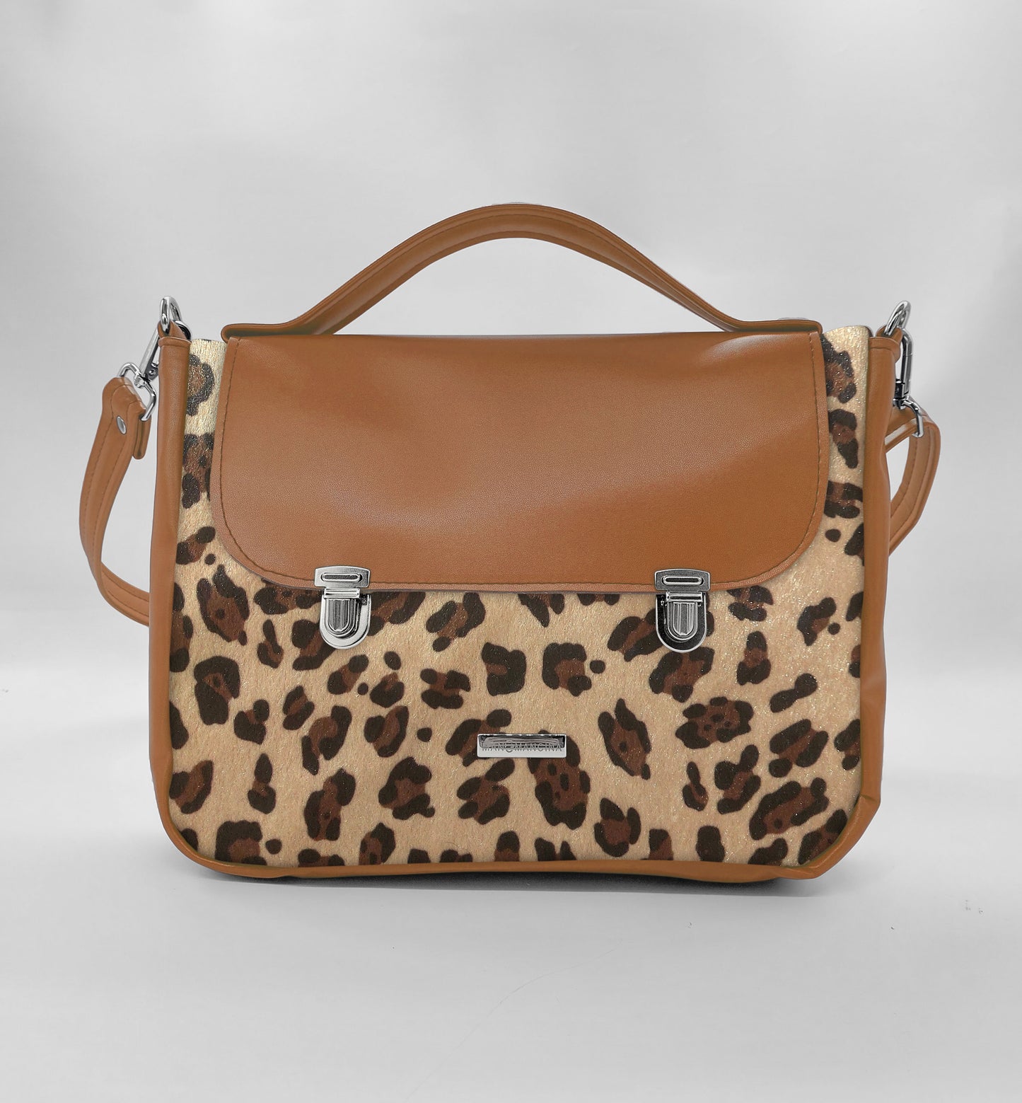 "DOTTY" VEGAN midi SIMILPELLE cuoio/tutte le fantasie