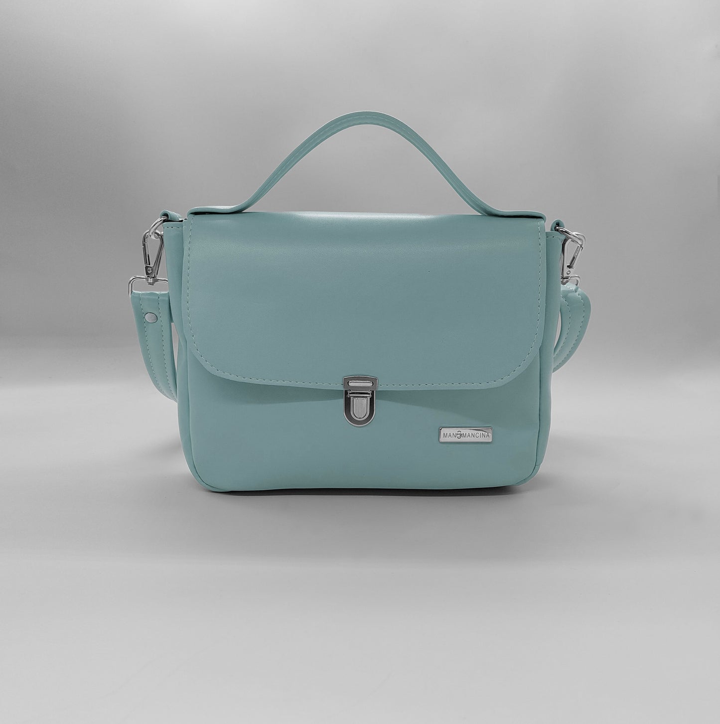 "DOTTY" VEGAN mini SIMILPELLE verde pastello