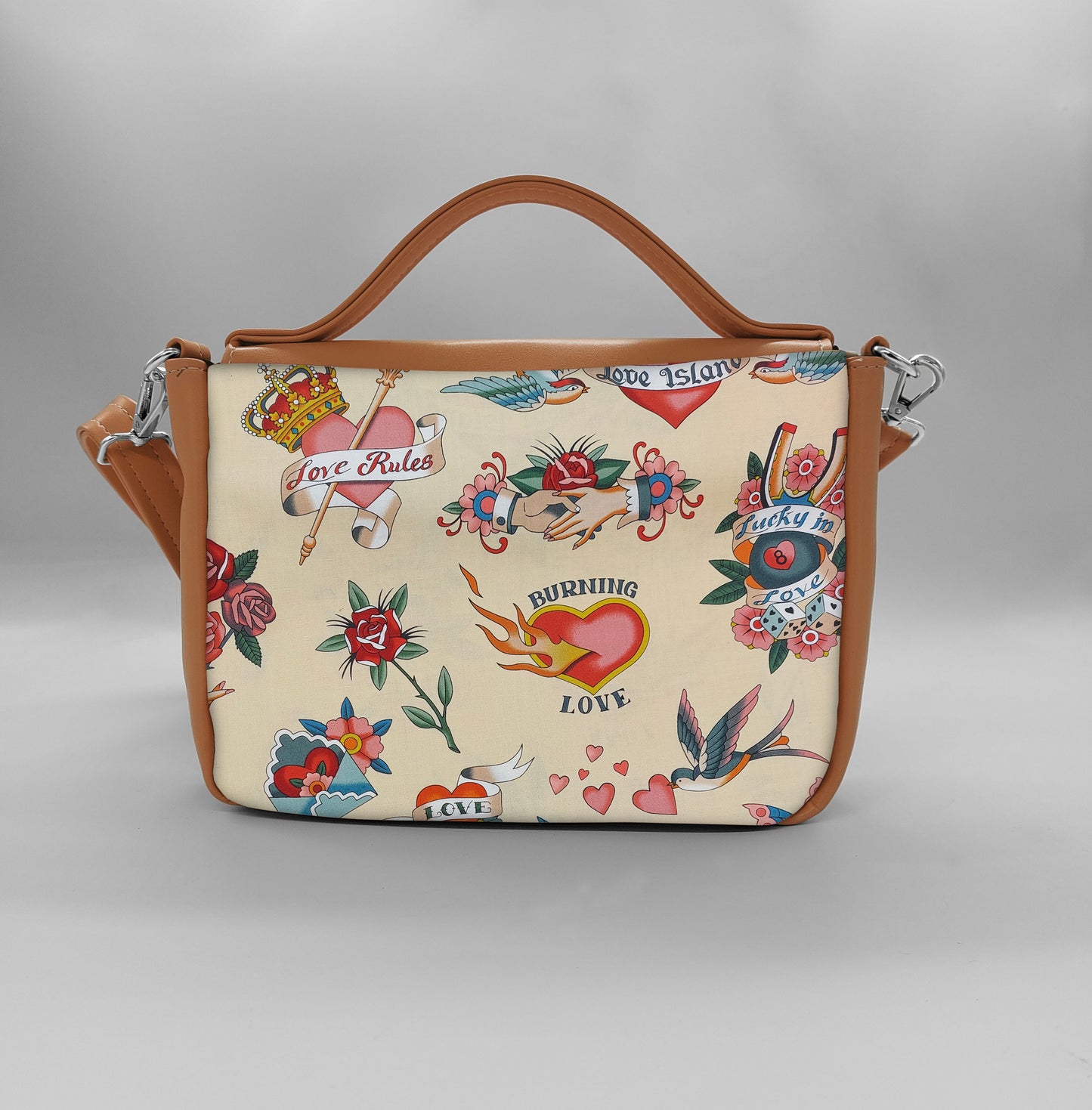 "DOTTY" VEGAN mini SIMILPELLE cuoio New Love Beige