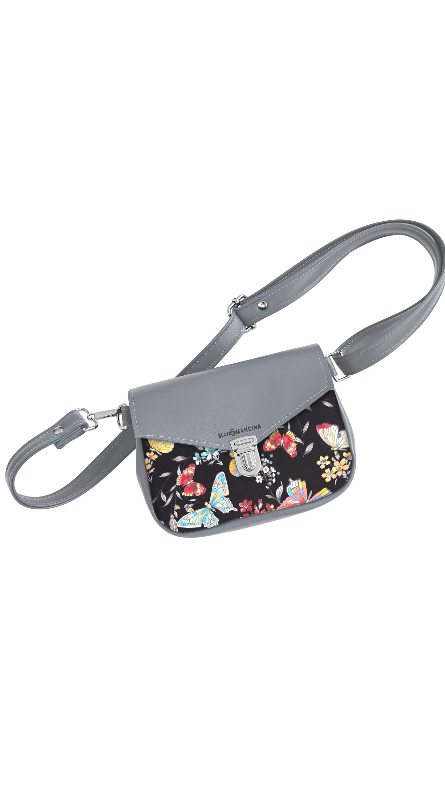 MARSUPIELLO large GRIGIO / BUTTERFLY BEIGE