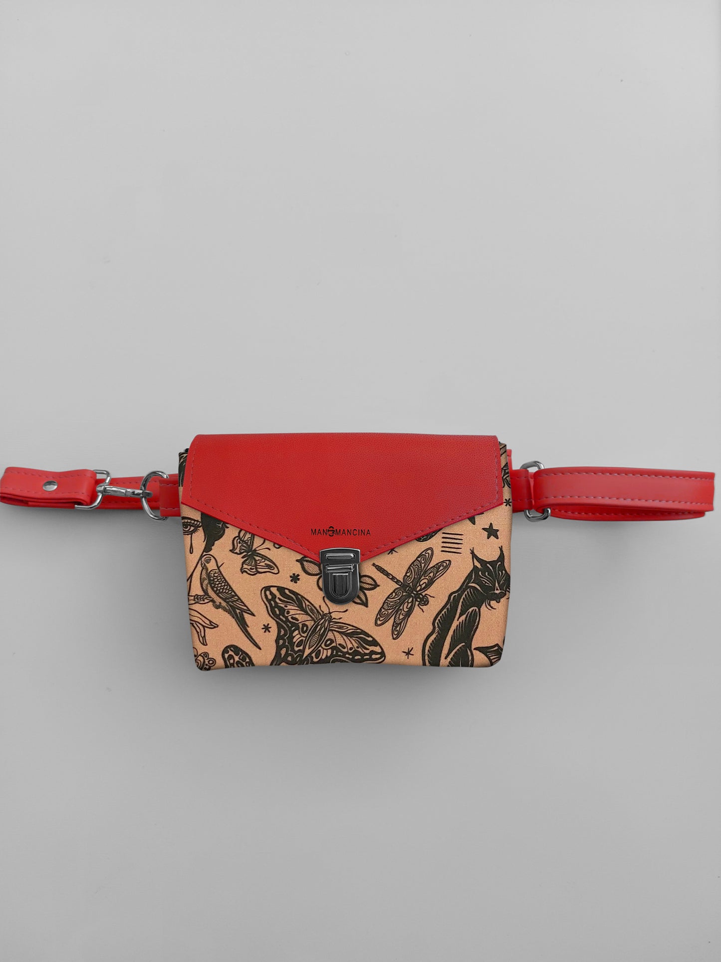 MARSUPIELLO rosso/tattoo camel