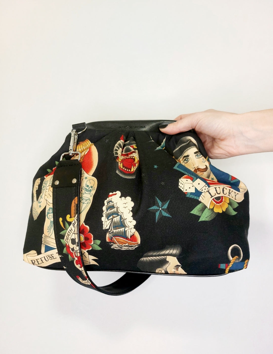 BORSA CLIC CLAC nero / sailor