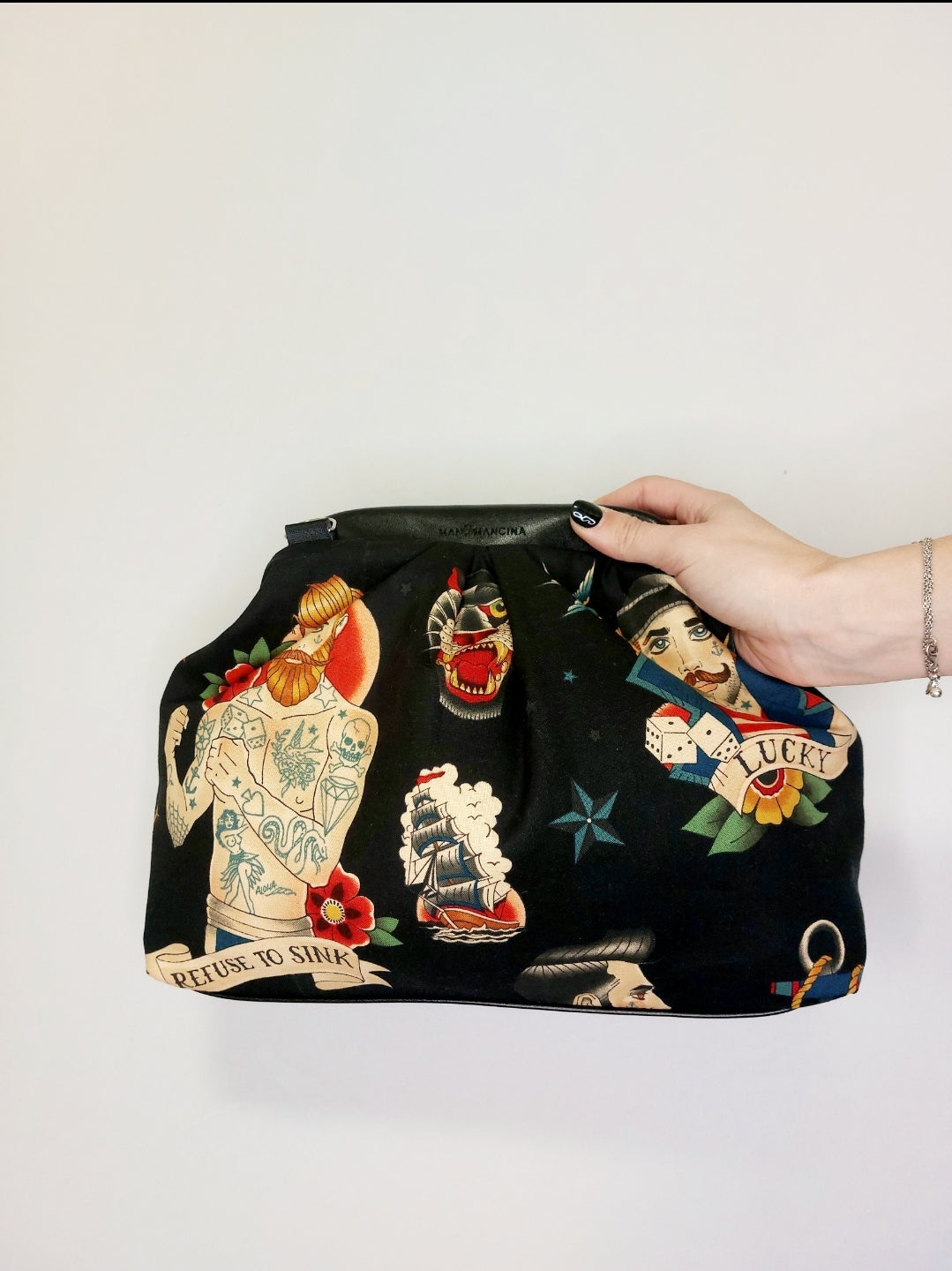 BORSA CLIC CLAC nero / sailor