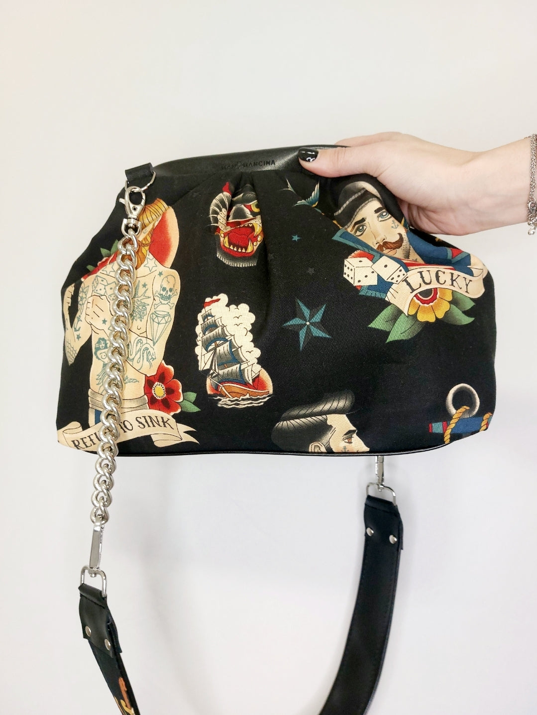 BORSA CLIC CLAC nero / sailor