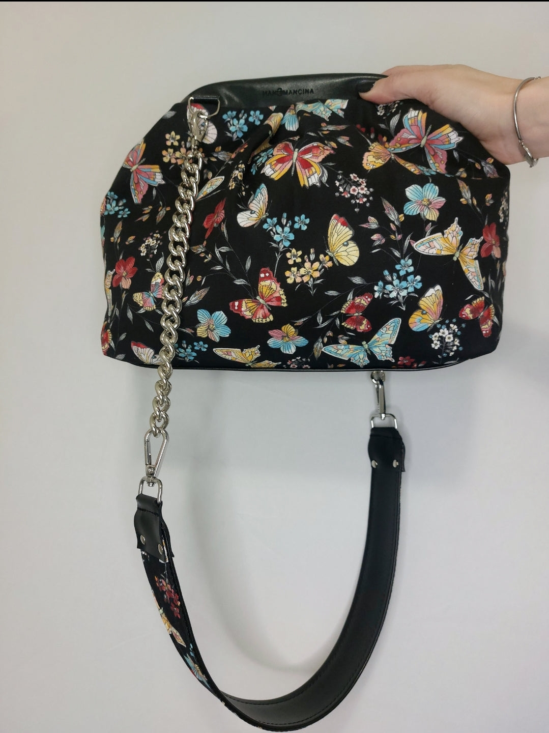 BORSA CLIC CLAC nero / buterfly nero