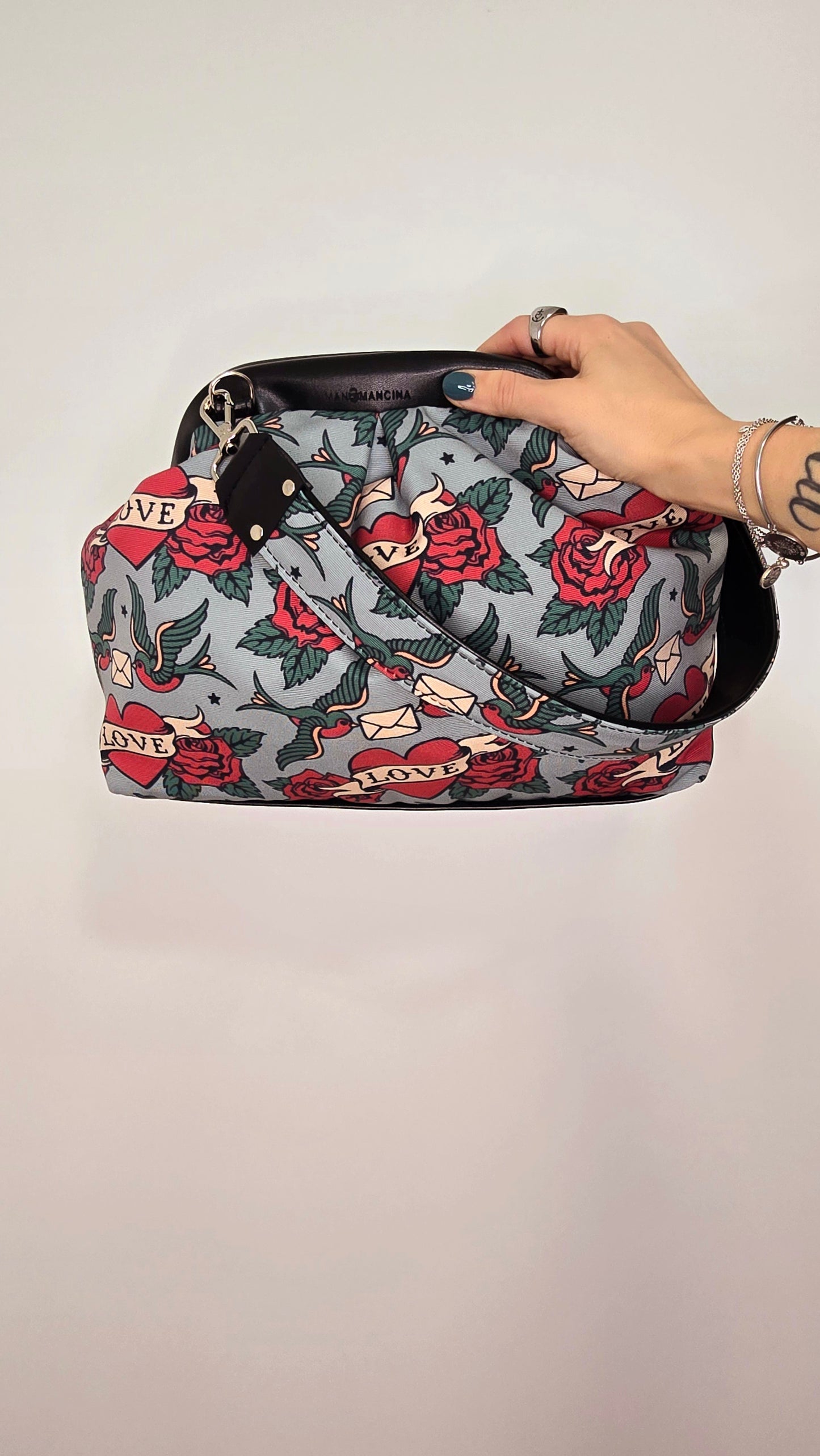 BORSA CLIC CLAC nero / rondini