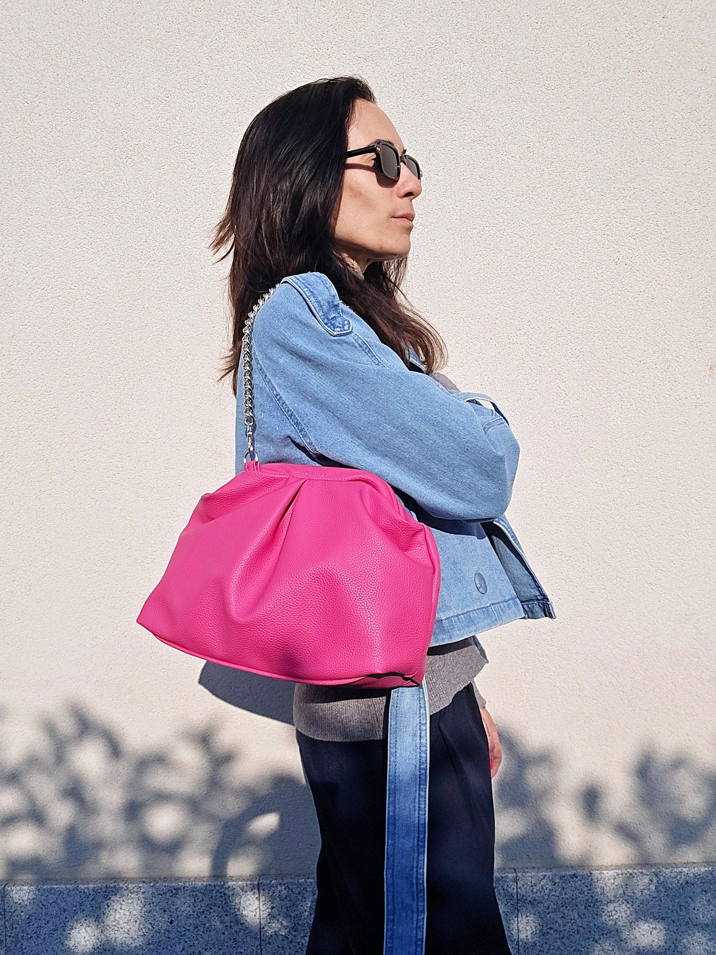 BORSA CLIC CLAC fucsia