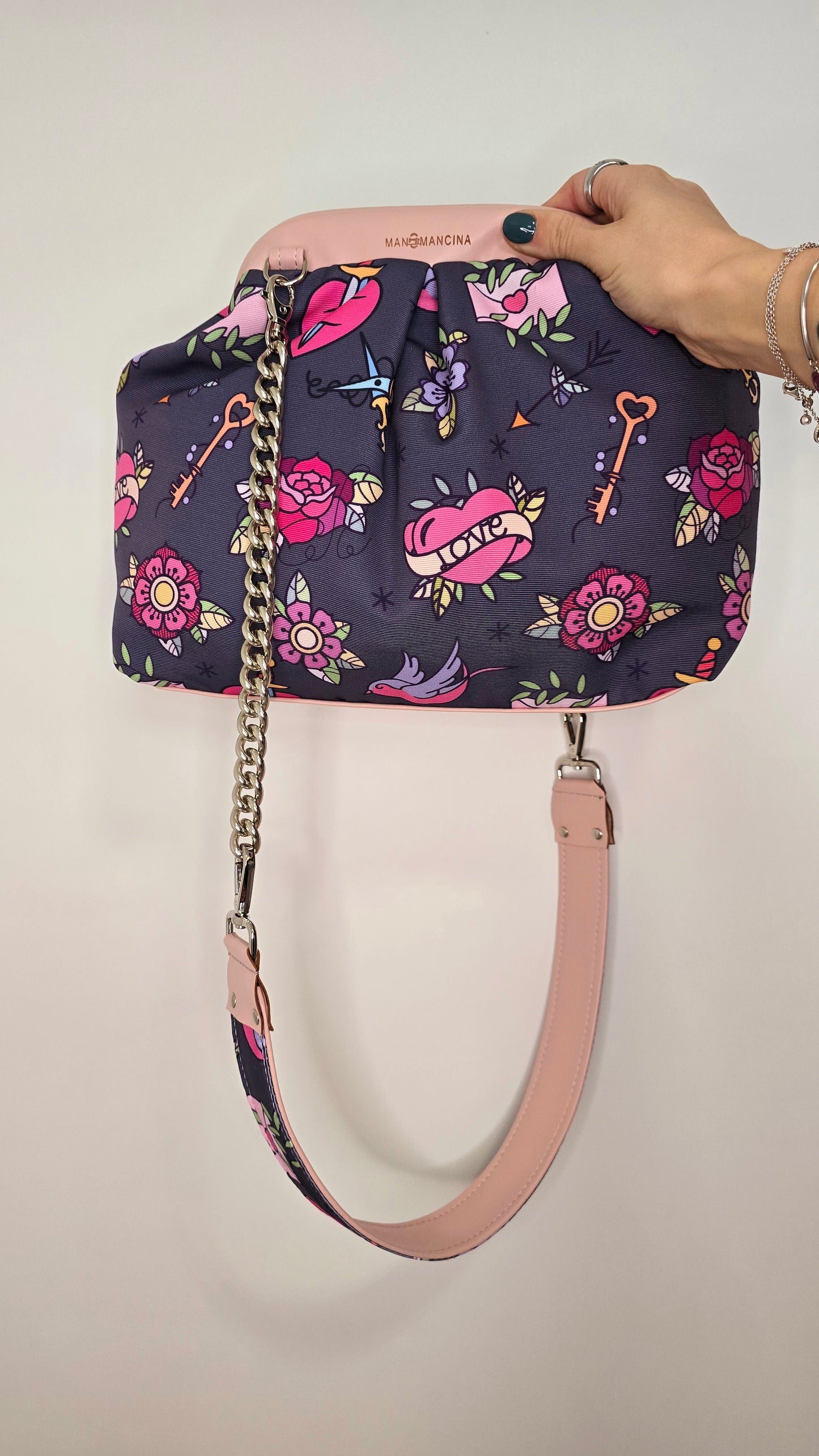 BORSA CLIC CLAC rosa chiaro/ love pink