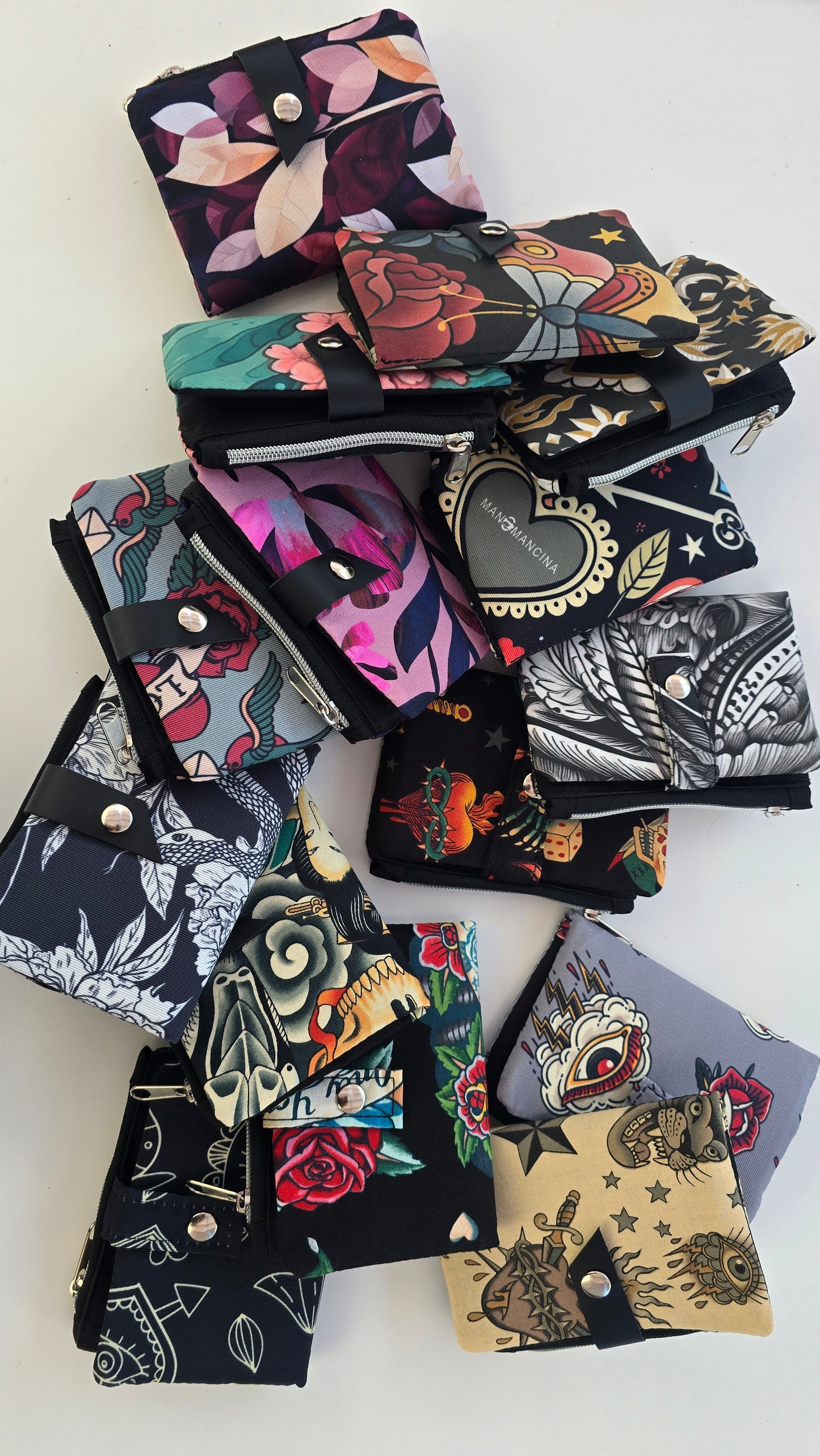 MINI WALLET ~ flower fucsia