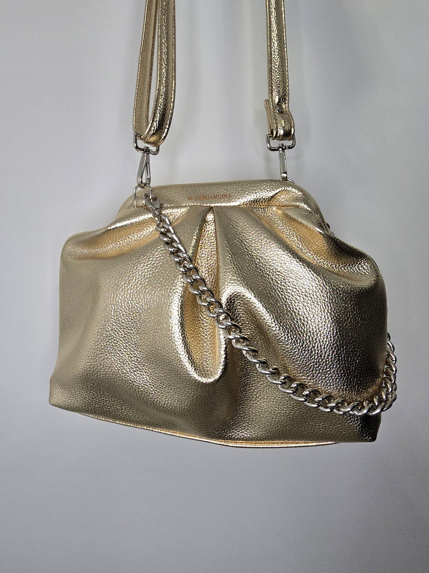 BORSA CLIC CLAC oro chiaro