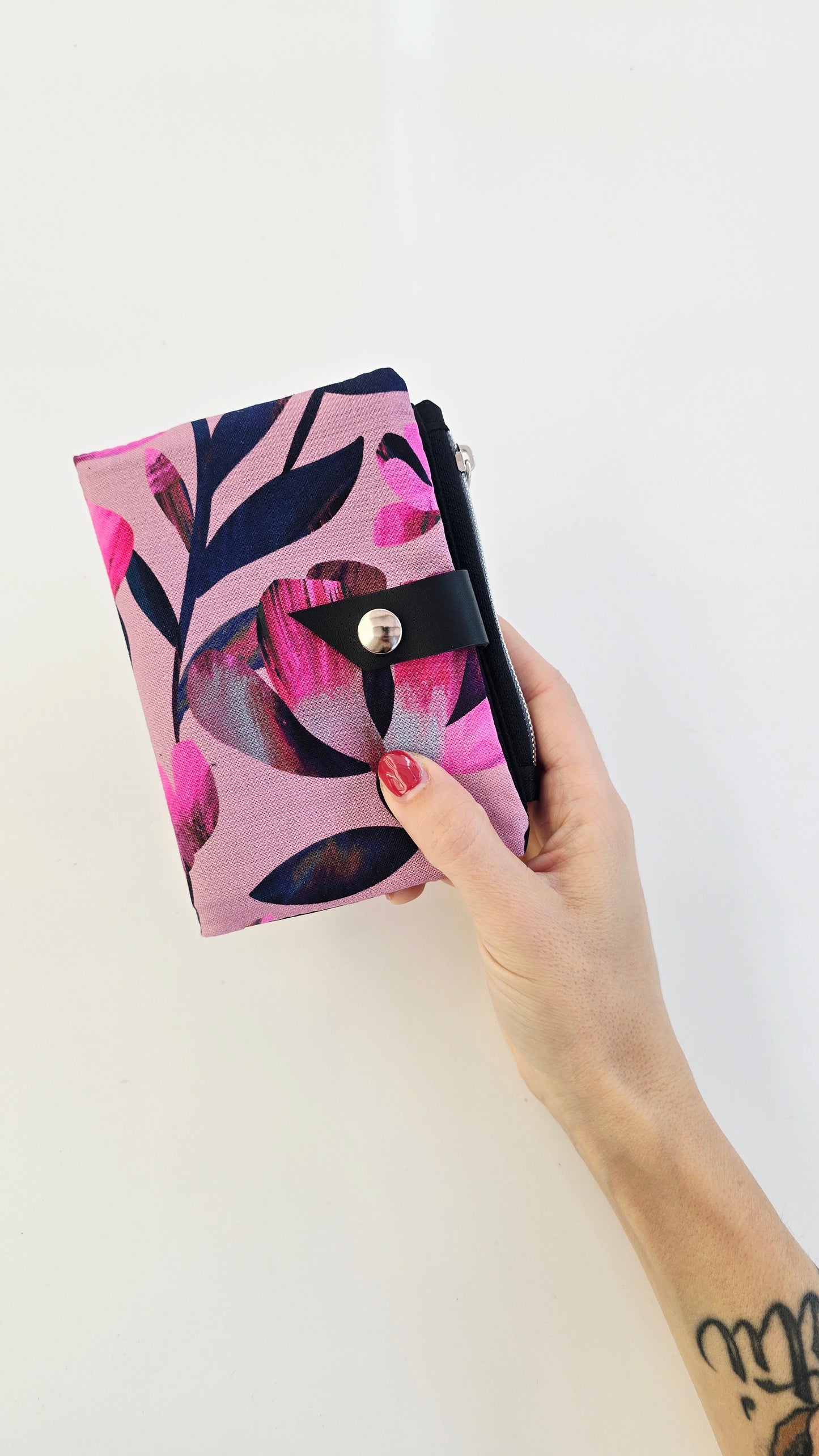 MINI WALLET ~ flower fucsia