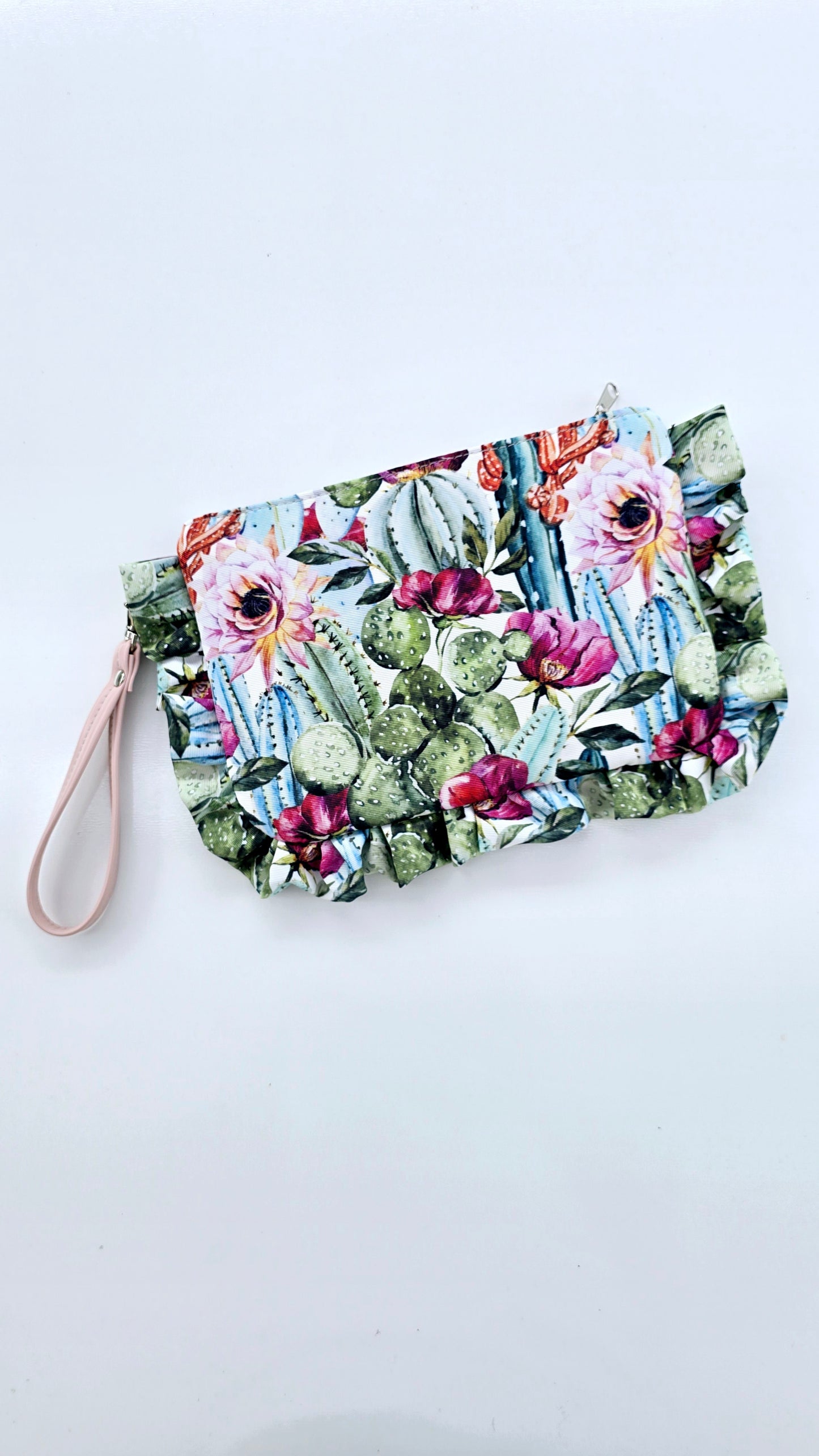 "MIRTA" pochette con rouches CACTUS