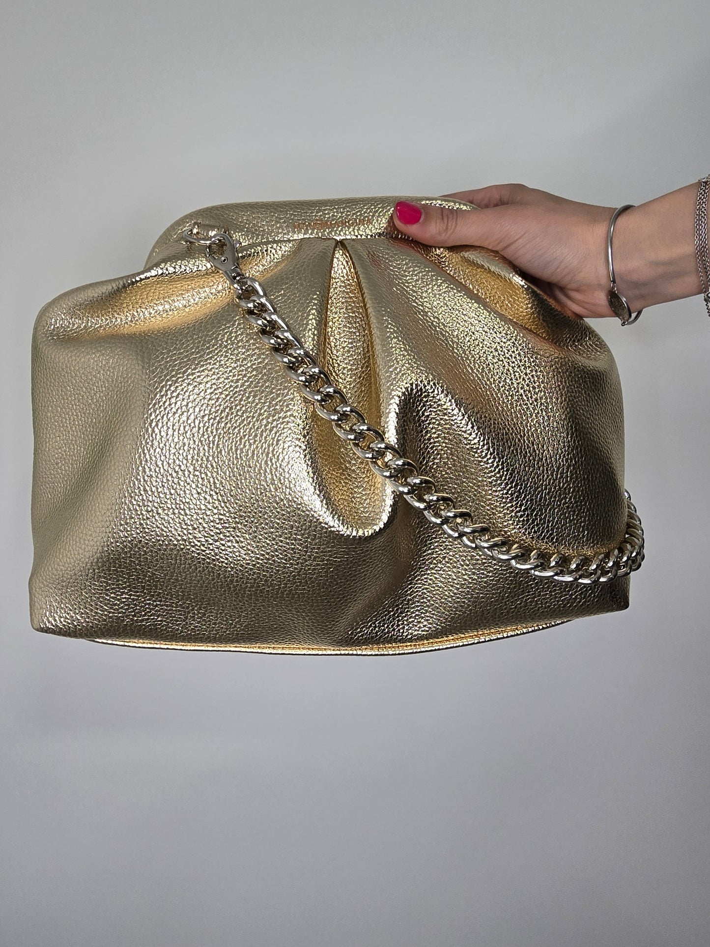 BORSA CLIC CLAC oro chiaro