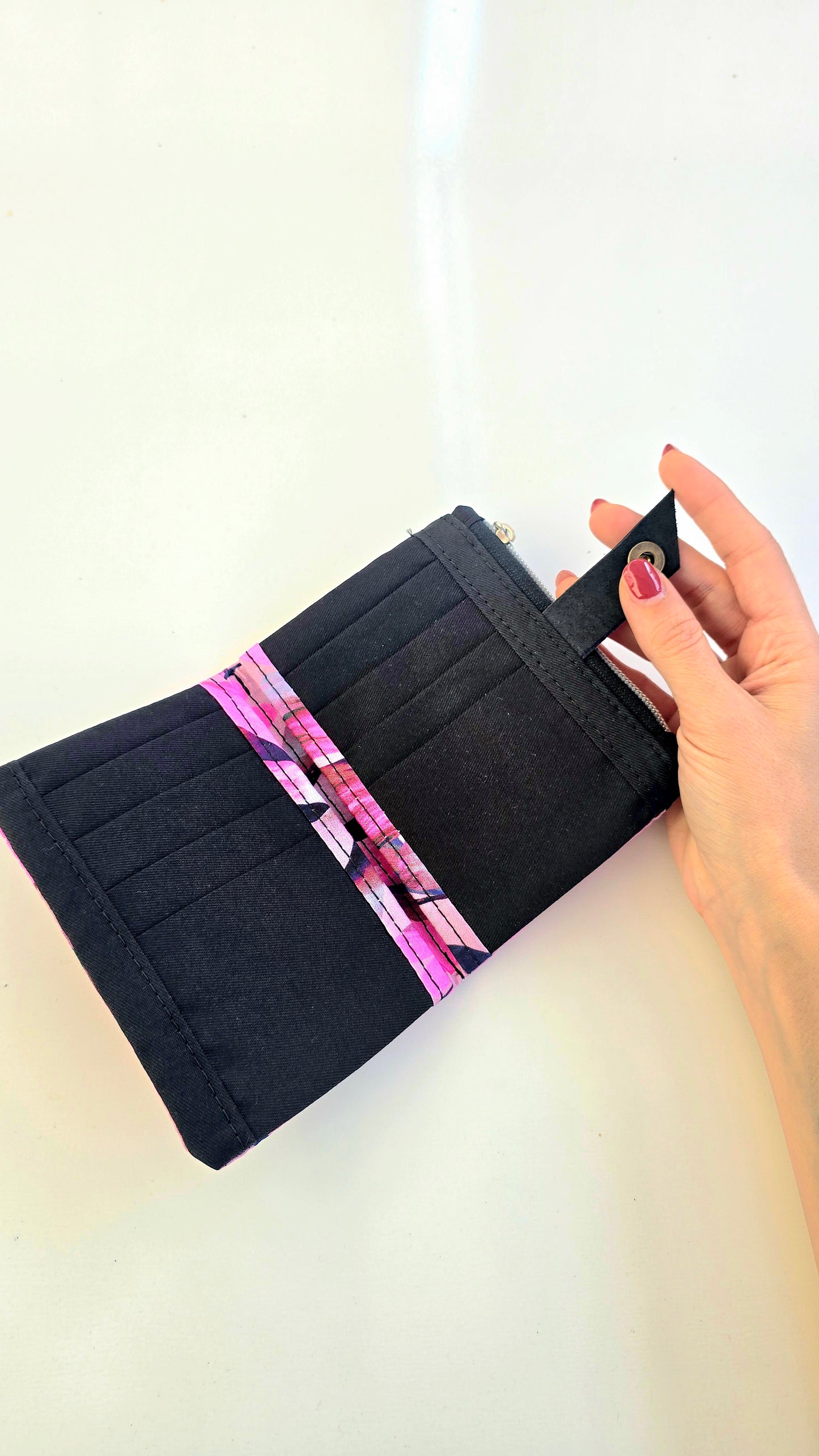 MINI WALLET ~ flower fucsia