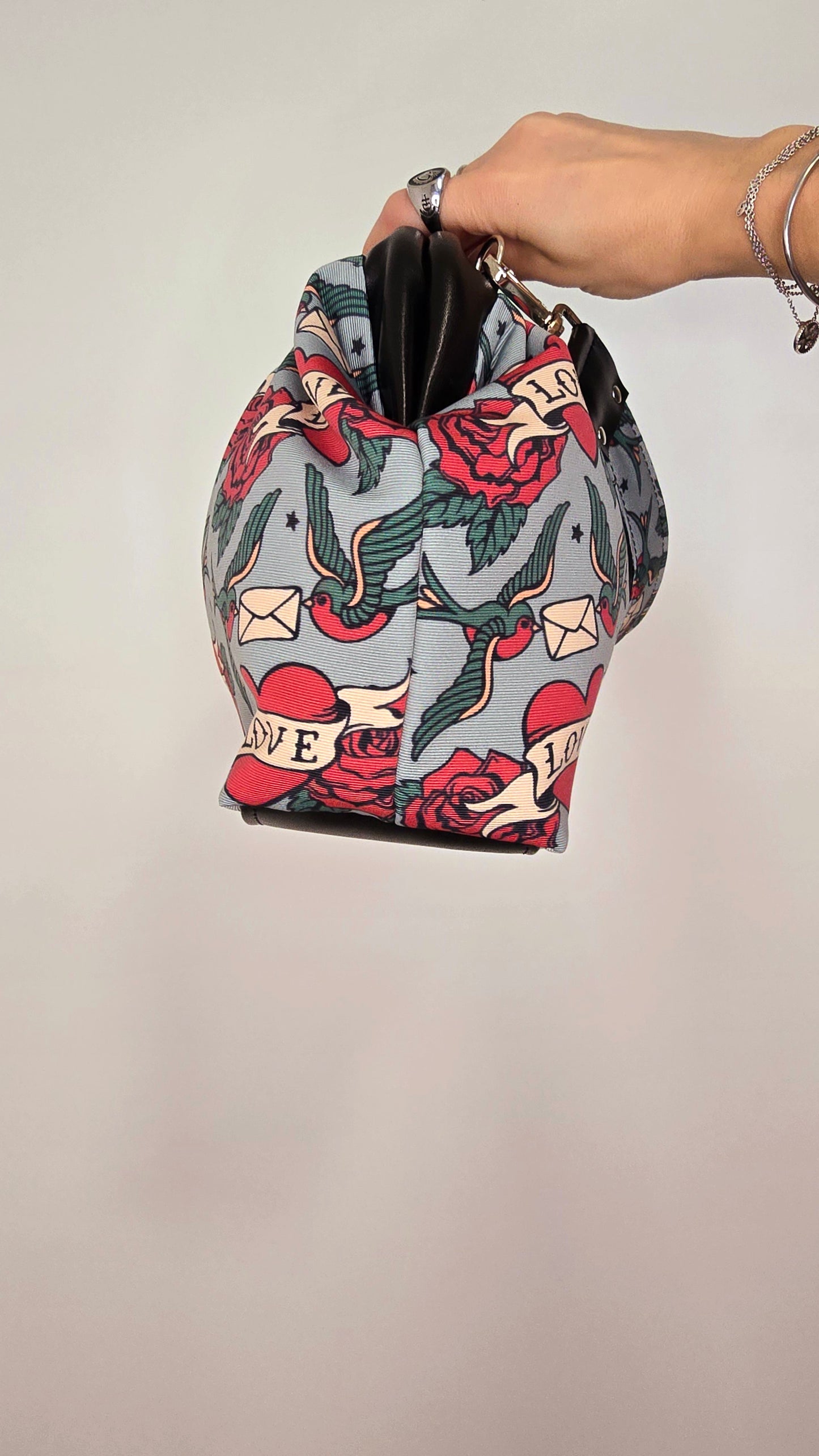 BORSA CLIC CLAC nero / rondini