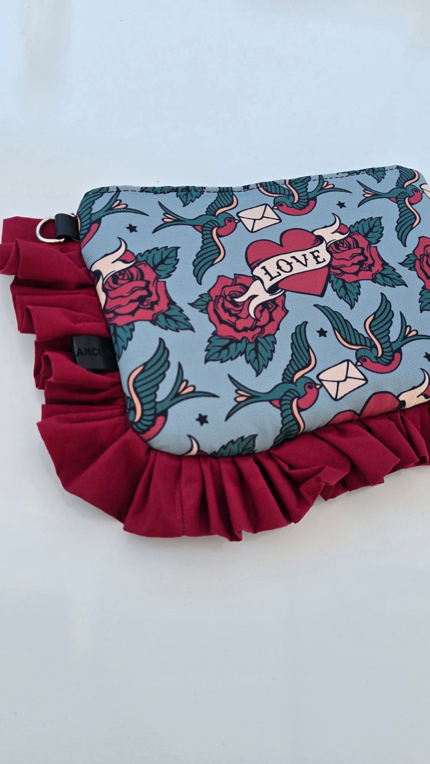 "MIRTA" pochette con rouches RONDINI LOVE