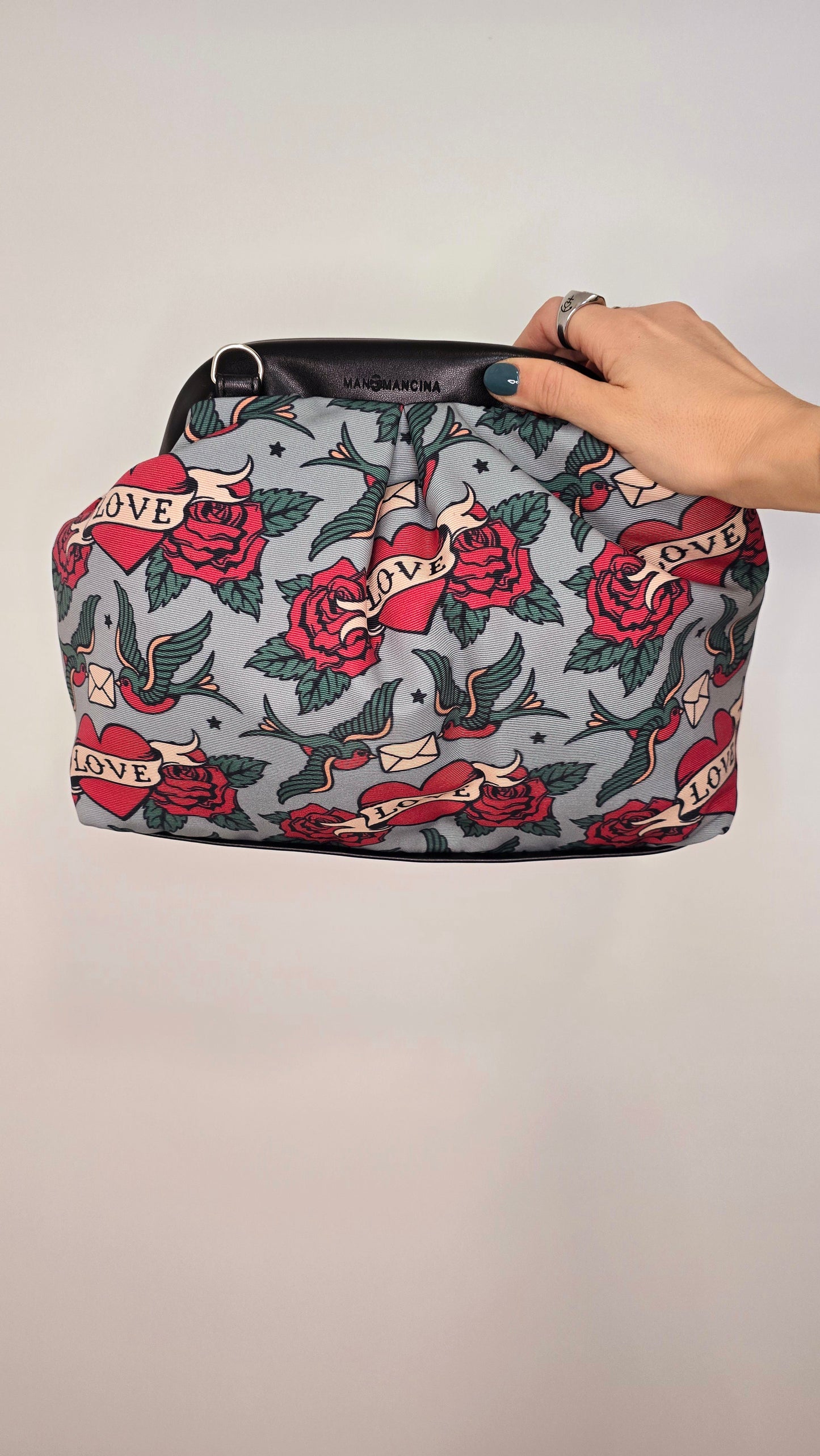 BORSA CLIC CLAC nero / rondini
