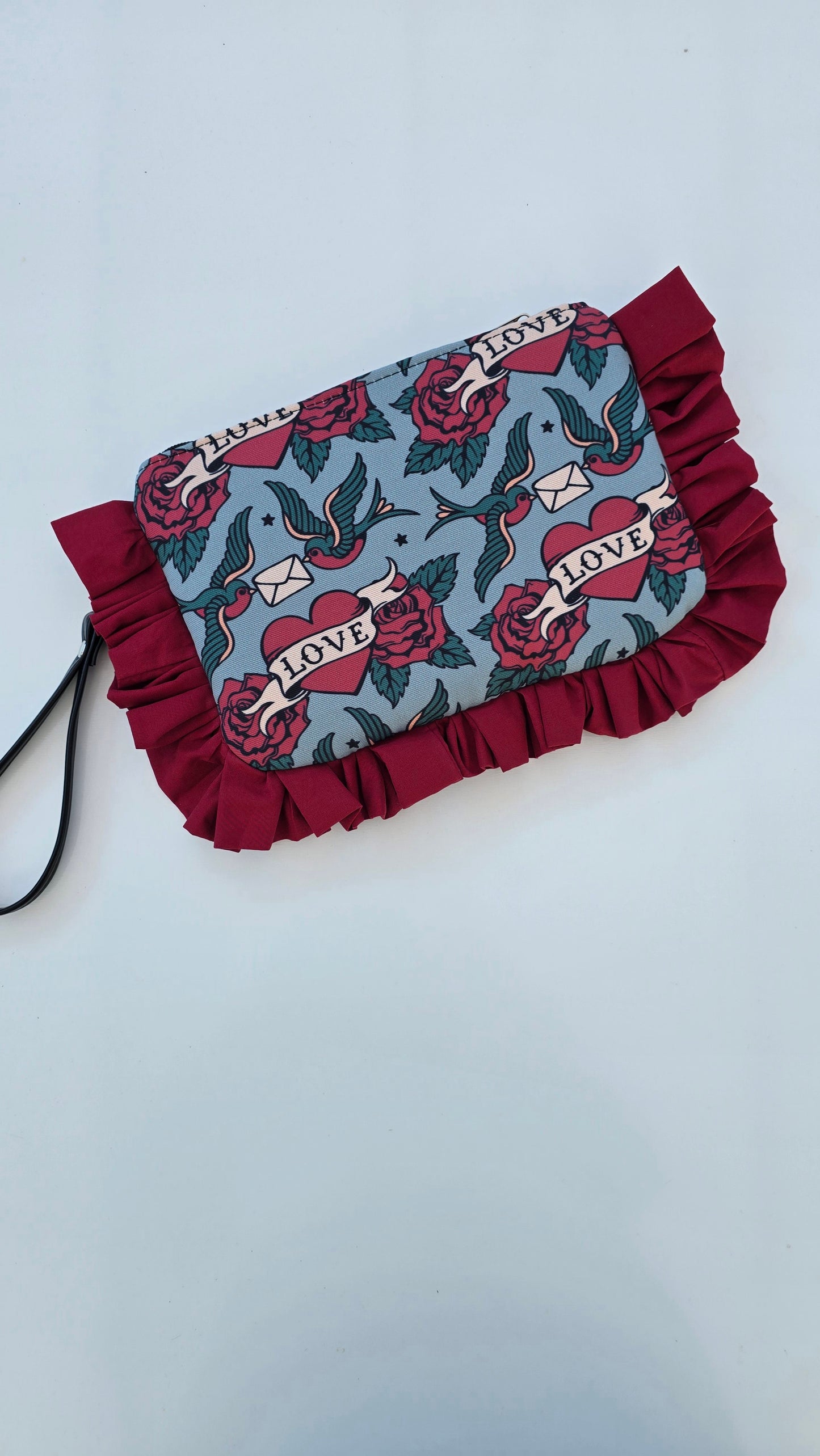 "MIRTA" pochette con rouches RONDINI LOVE