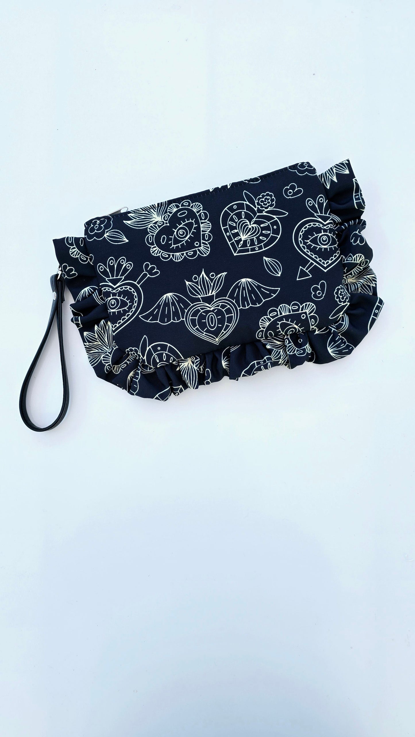 "MIRTA" pochette con rouches ex voto new