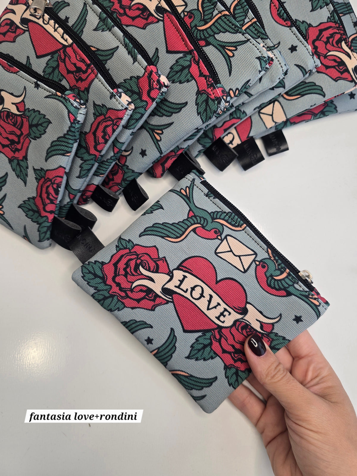 POCHETTE COMPACT | PORTA CARTE E MONETE | tutte le fantasie con cuori