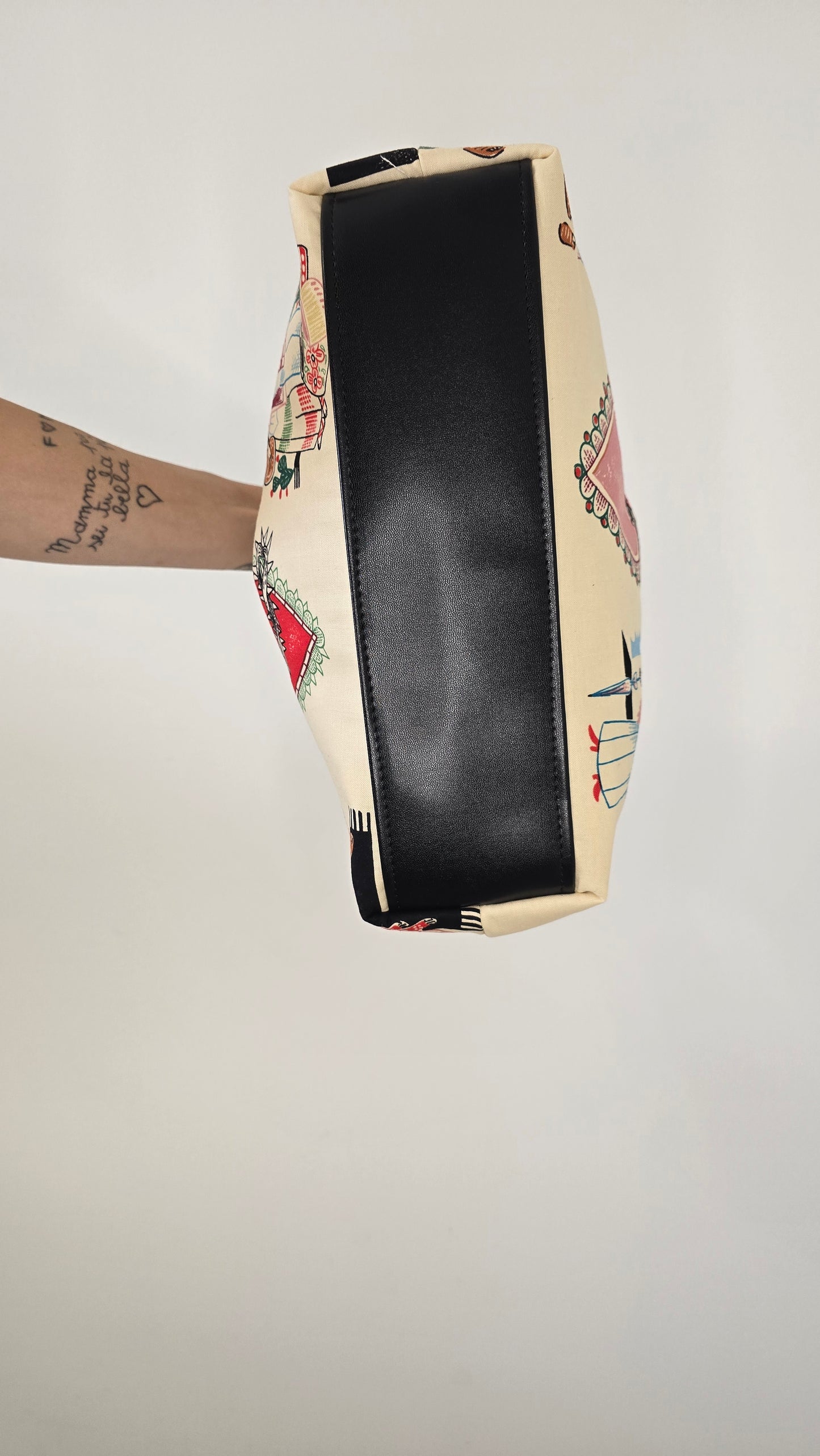 BORSA CLIC CLAC tracolla regolabile nero/ex voto