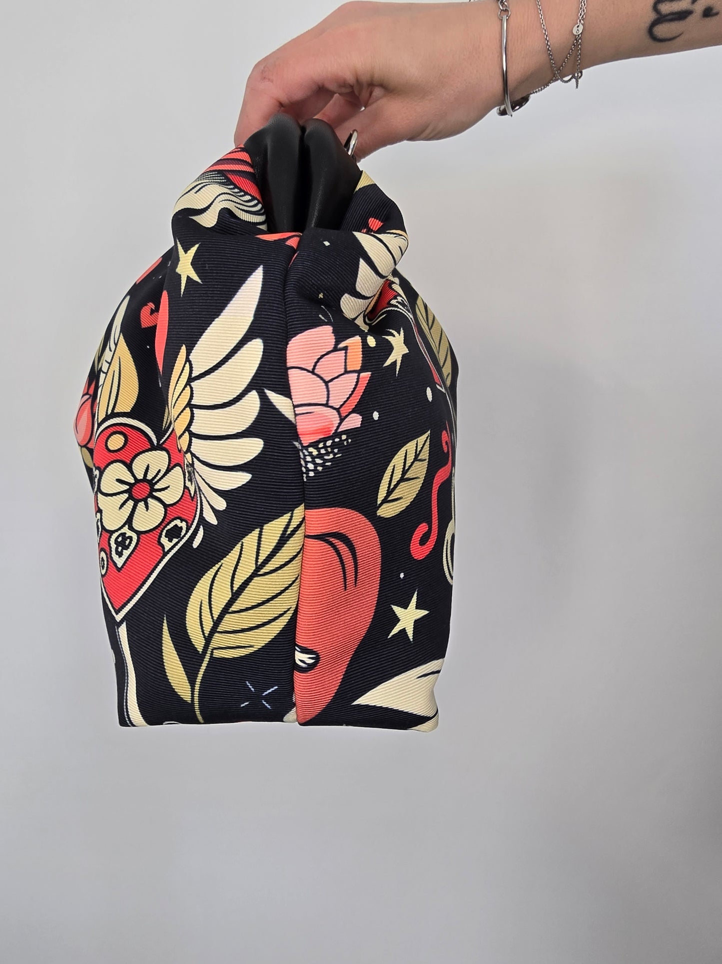 BORSA CLIC CLAC nero / tattoo love