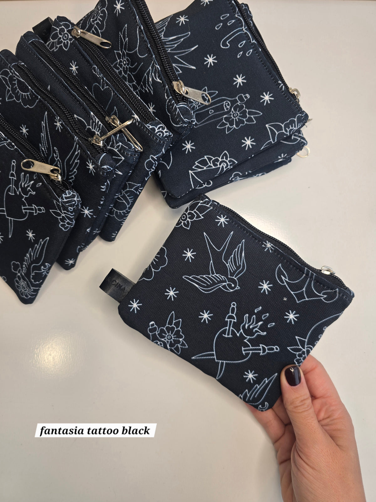 Mini pochette Tattoo black