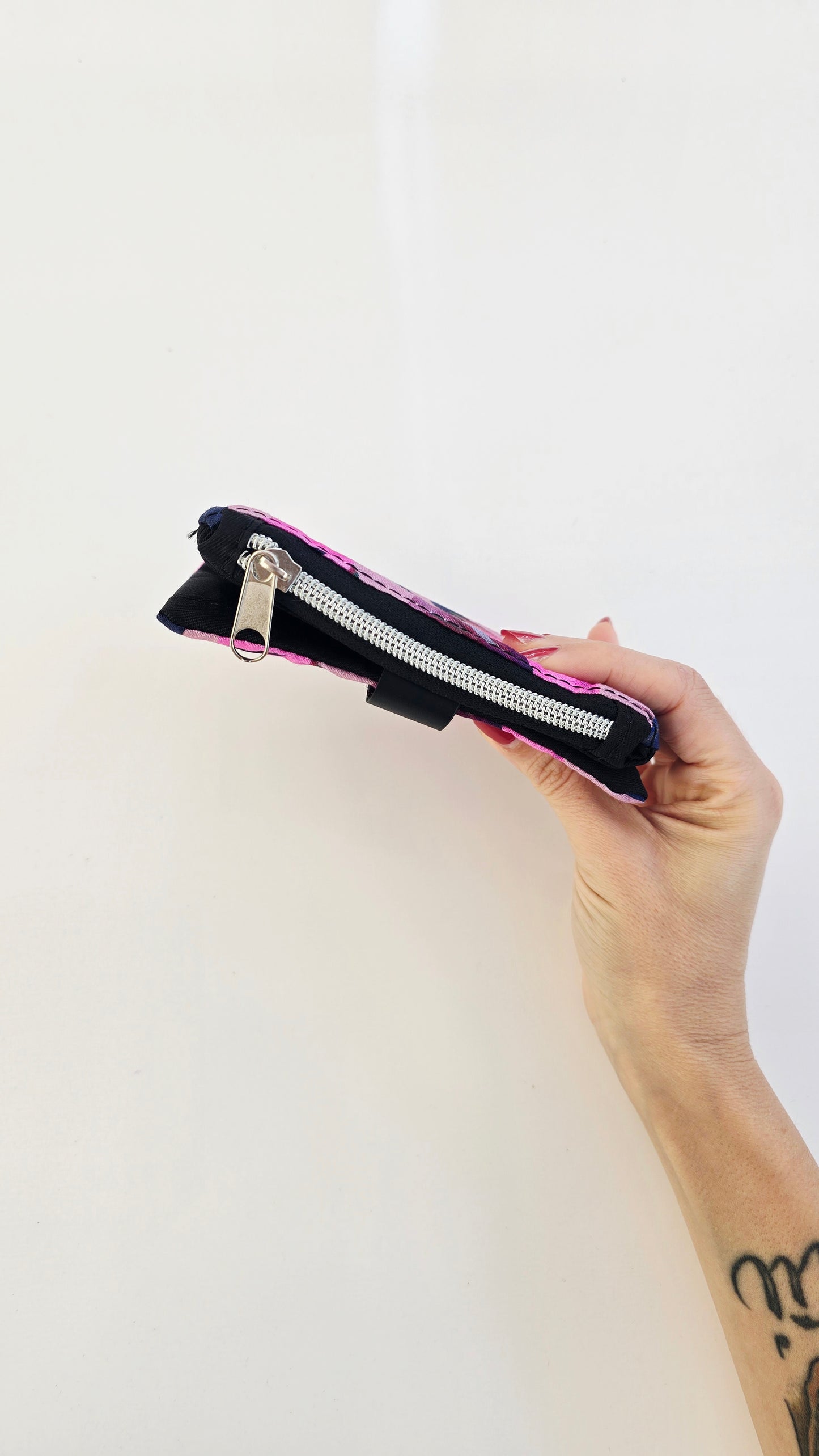 MINI WALLET ~ flower fucsia
