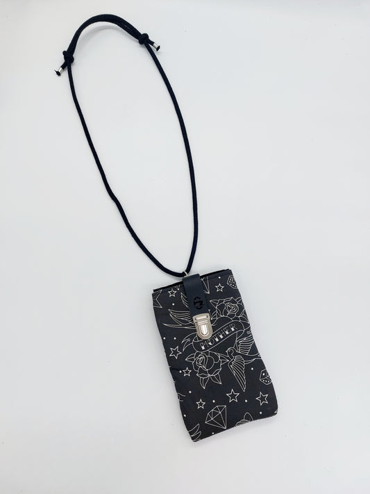 PHONE BAG tattoo black