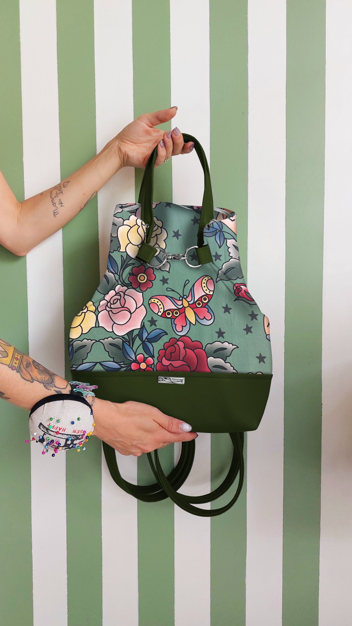 BORSA ZAINO 3 IN 1 VERDE / TRUE LOVE VERDE