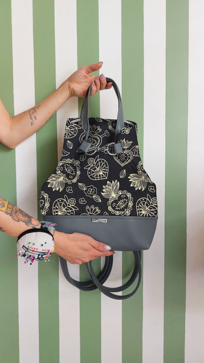 BORSA ZAINO 3 IN 1 grigio / ex voto new