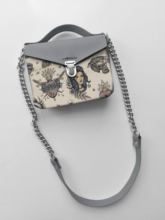 BORSETTA grigio/tattoo beige