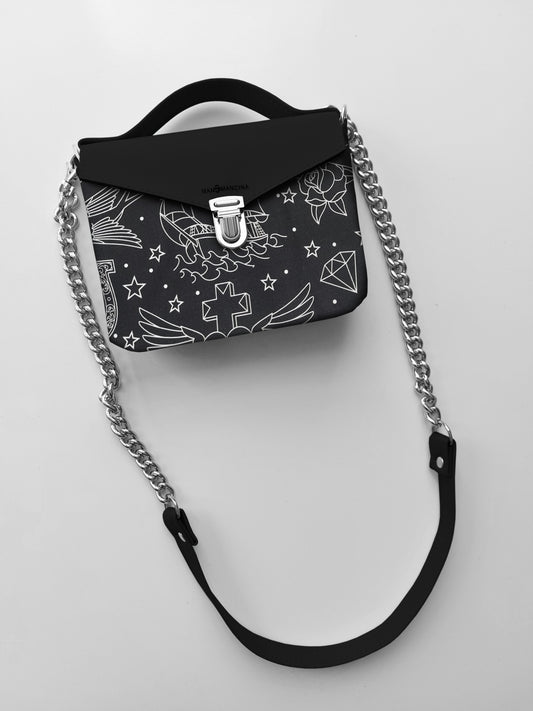 BORSETTA nero/ tattoo black