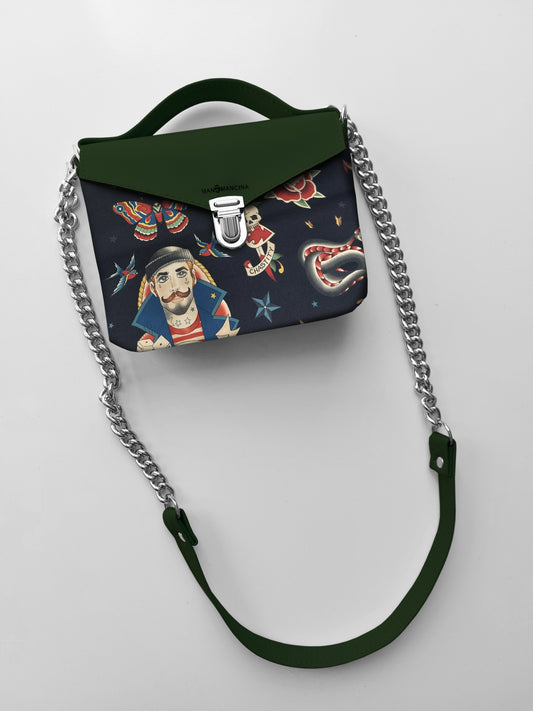 BORSETTA verde/sailor