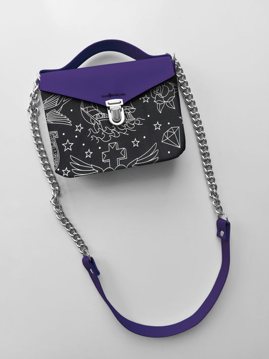 BORSETTA viola / tattoo black