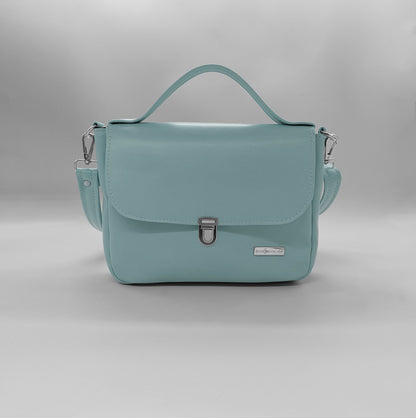 "DOTTY" VEGAN mini SIMILPELLE verde pastello