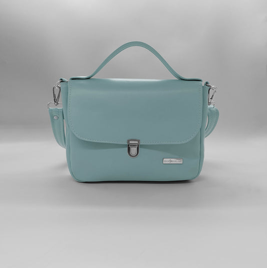 "DOTTY" VEGAN mini SIMILPELLE verde pastello