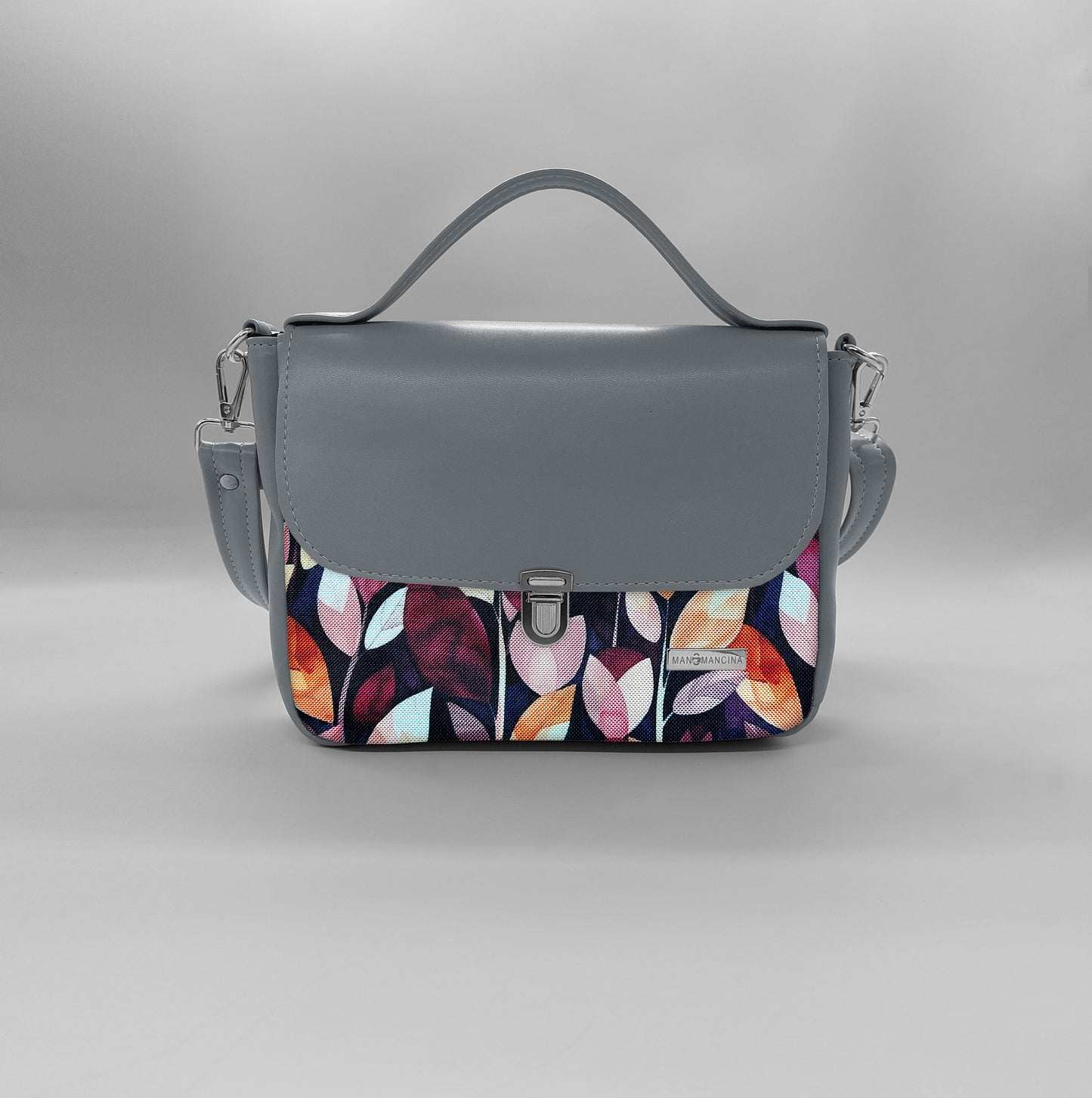 "DOTTY" VEGAN mini SIMILPELLE grigio/ TUTTE LE FANTASIE