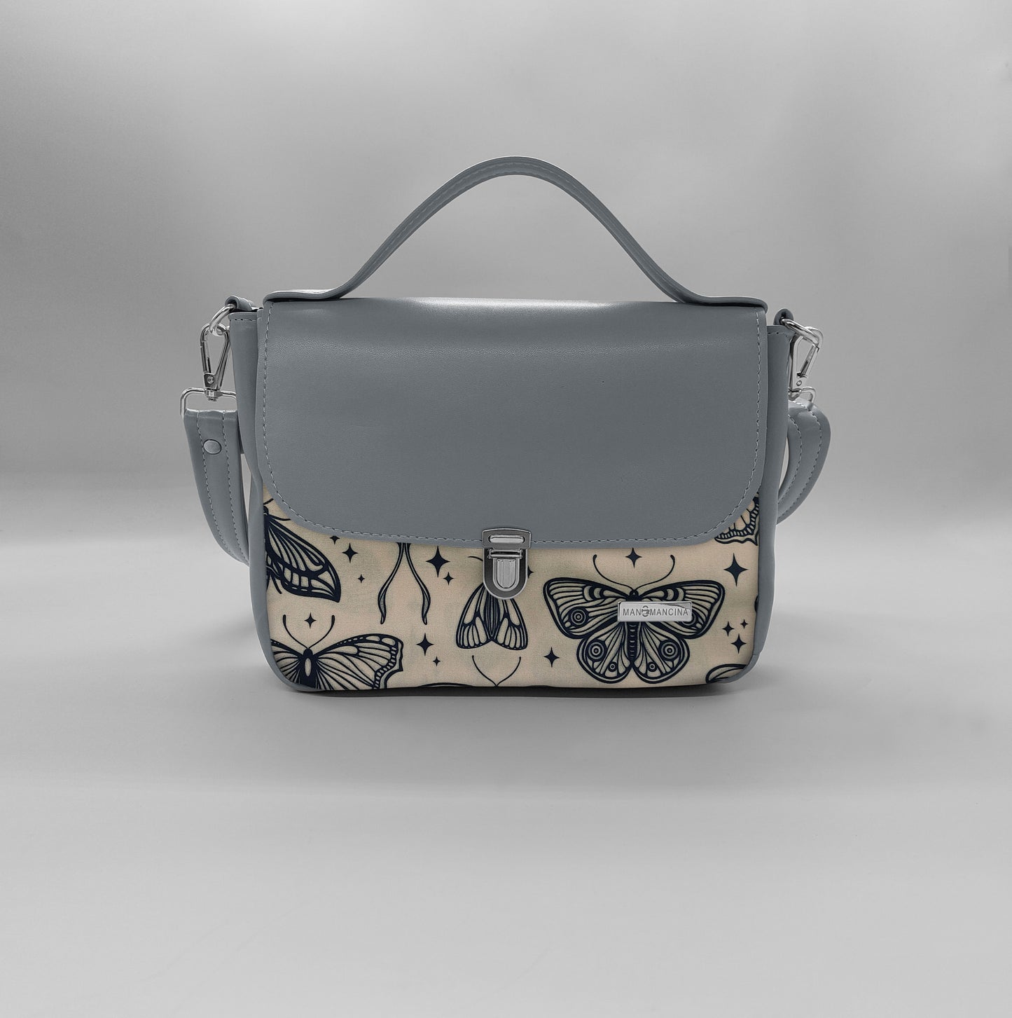 "DOTTY" VEGAN mini SIMILPELLE grigio/ TUTTE LE FANTASIE