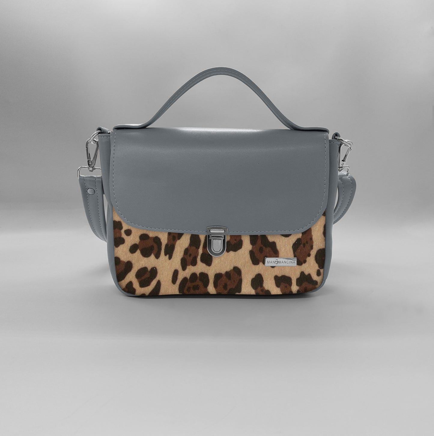 "DOTTY" VEGAN mini SIMILPELLE grigio/ TUTTE LE FANTASIE