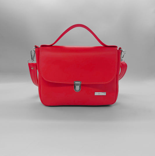 "DOTTY" VEGAN mini SIMILPELLE rosso