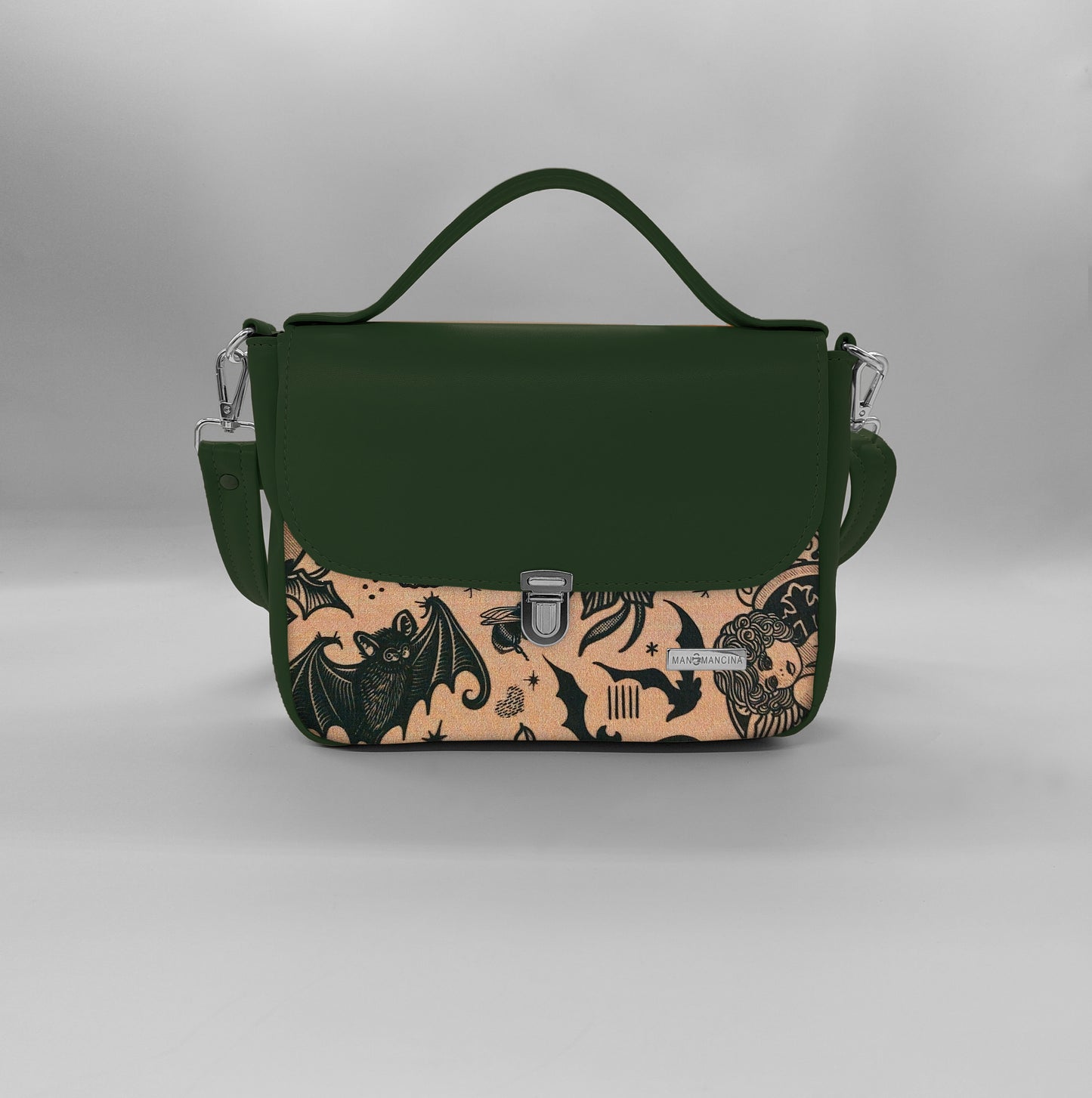 "DOTTY" VEGAN mini SIMILPELLE verde/ TUTTE LE FANTASIE