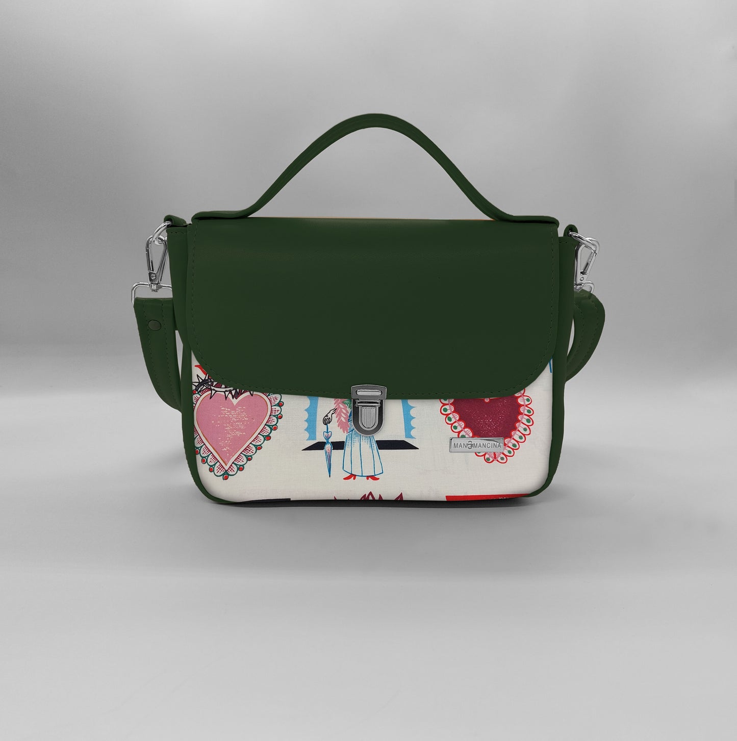 "DOTTY" VEGAN mini SIMILPELLE verde/ TUTTE LE FANTASIE