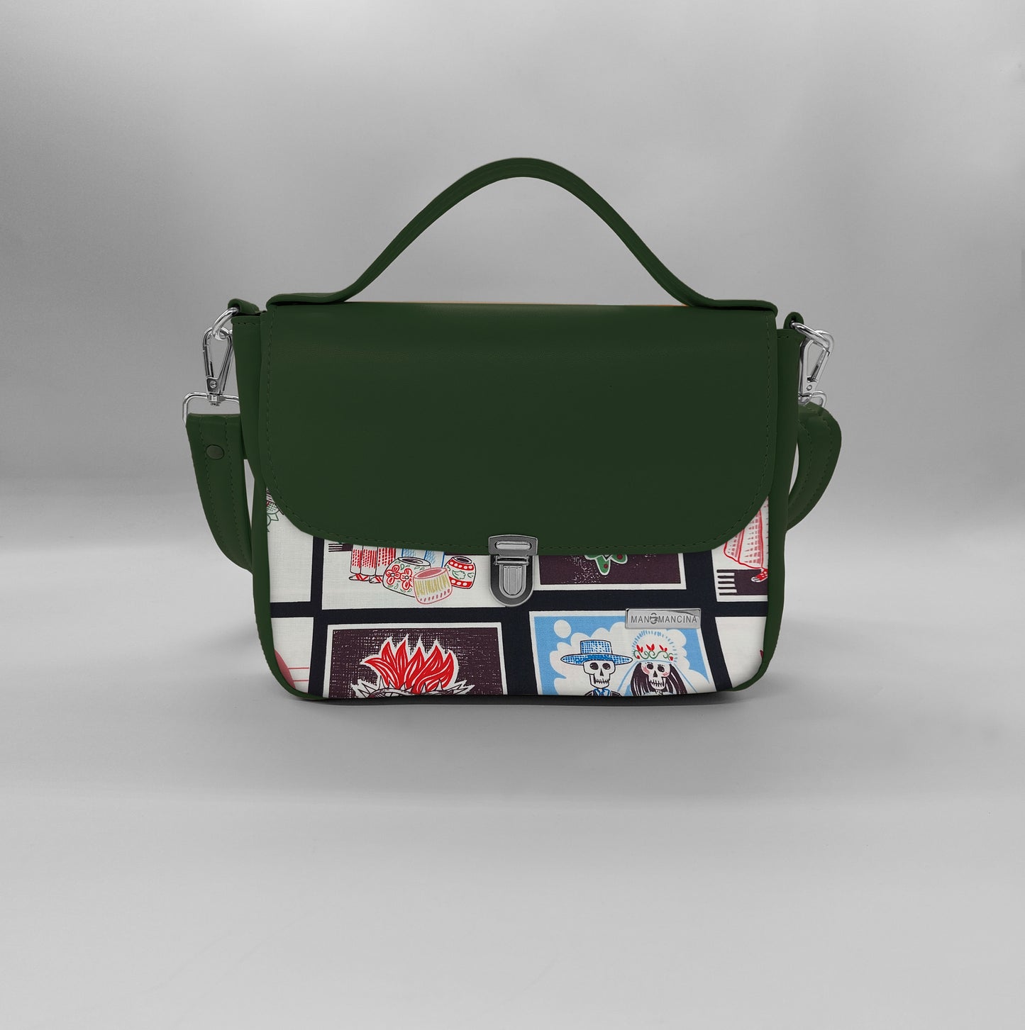 "DOTTY" VEGAN mini SIMILPELLE verde/ TUTTE LE FANTASIE